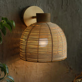 Henka Natural Wall Mounted Lamp  | Wall Lights Interior | Wall lamps for living room and bedroom | Lamp Light for Wall